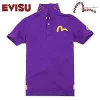 t shirt evisu coton discount hombre 2013 japan style bourse violet